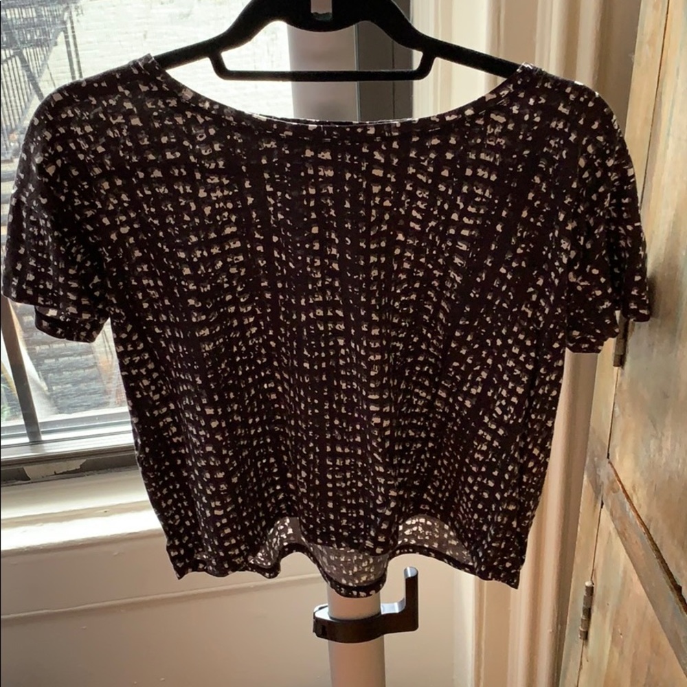 Comptoir des cotonniers crop t-shirt - M